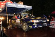 Rallye Český Krumlov: V cíli - Jiří Kalista a Michal Šofr - Subaru Legacy RS